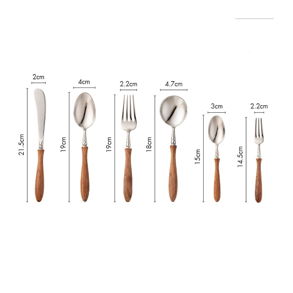 wood handle tableware