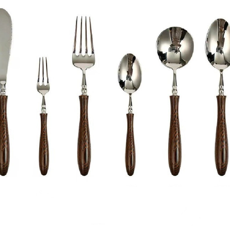 wood handle tableware