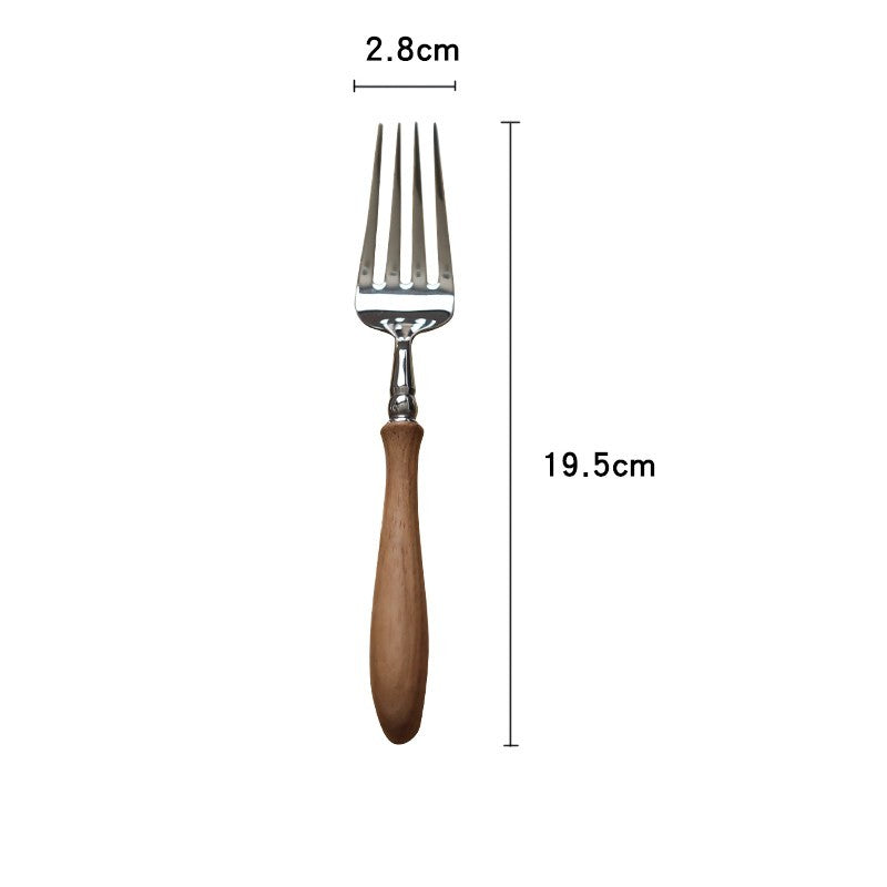 wood handle tableware