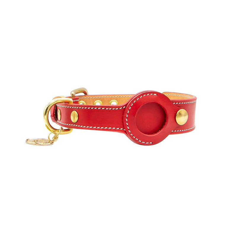 leather tracker collar