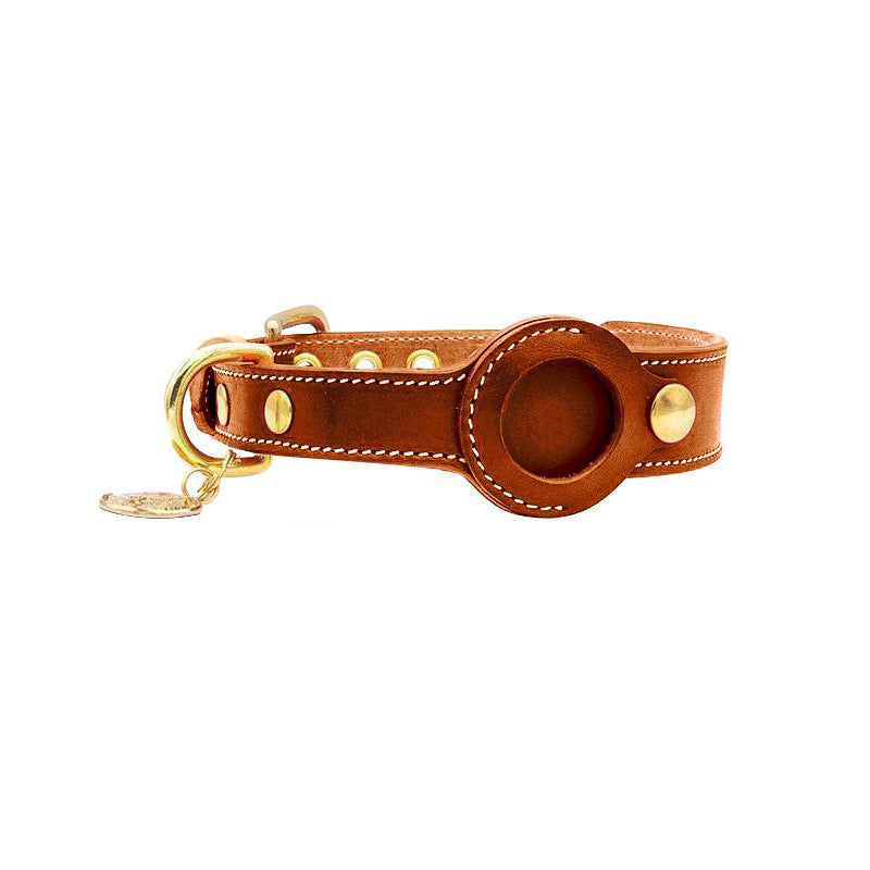 leather tracker collar