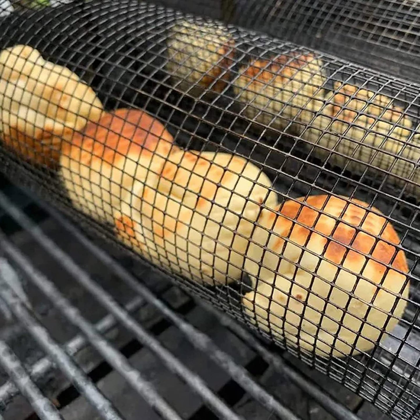 rolling grilling basket